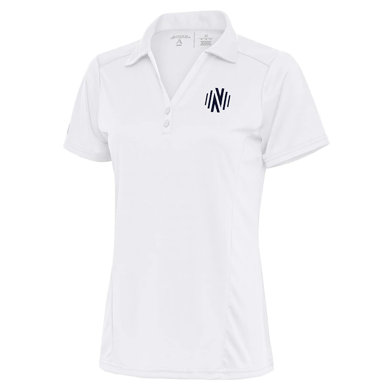 Polo Antigua blanc pour femme, hommage à Nashville SC