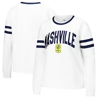 Women's Concepts Sport White Nashville SC Borough Long Sleeve Top