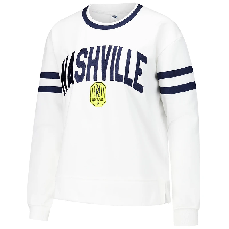 Women's Concepts Sport White Nashville SC Borough Long Sleeve Top