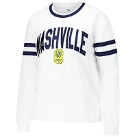 Women's Concepts Sport White Nashville SC Borough Long Sleeve Top
