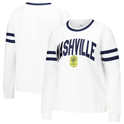 Women's Concepts Sport White Nashville SC Borough Long Sleeve Top