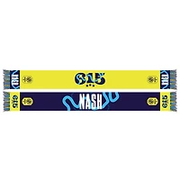 Écharpe jaune à crochet en jersey Nashville SC 2024