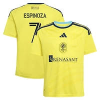 Youth adidas Cristian Espinoza Yellow Nashville SC 2026 The Reverb Kit Replica Jersey