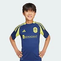 Maillot réplique du kit The Heart of Nashville SC 2025 bleu marine adidas pour jeunes