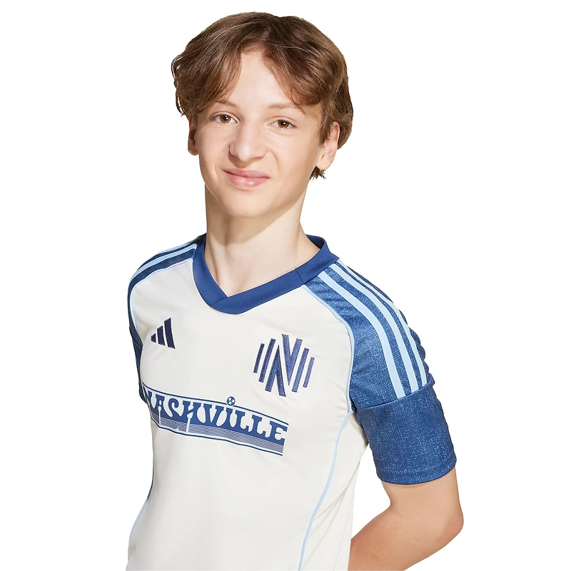 Maillot réplique junior adidas blanc Nashville SC 2025