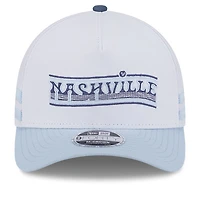 Casquette ajustable New Era blanche Nashville SC 2025 Jersey Hook 9FORTY M-Crown pour jeune