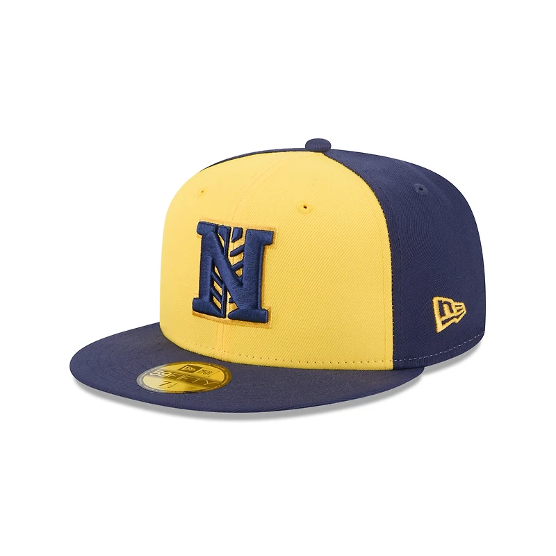 Casquette ajustée 59FIFTY pour homme New Era Gold Nashville Sounds Theme Nights
