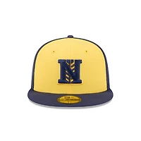 Casquette ajustée 59FIFTY pour homme New Era Gold Nashville Sounds Theme Nights