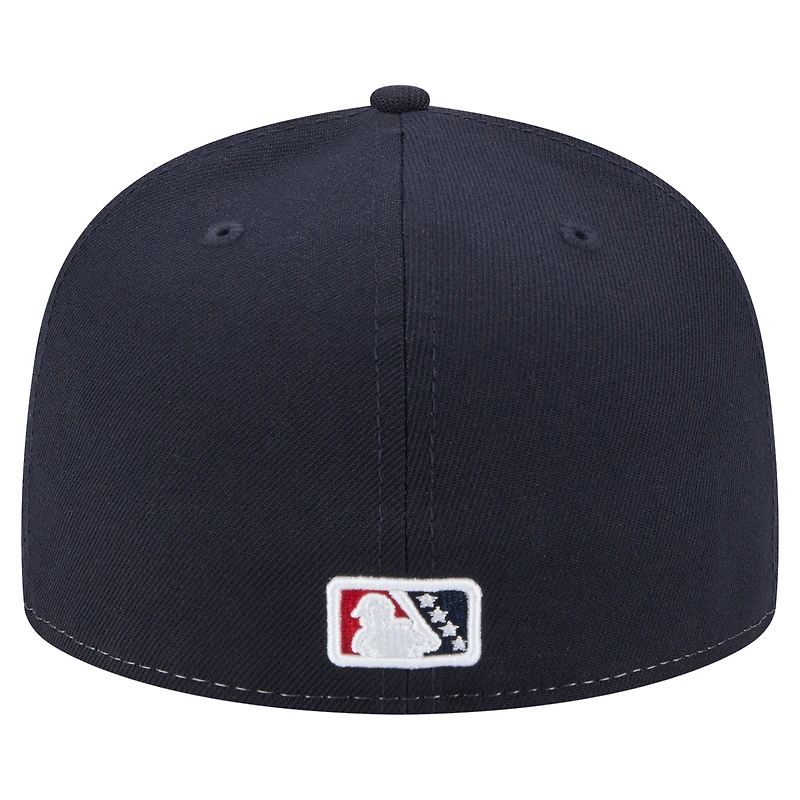 Men's New Era  White/Black Nashville Sounds Authentic Collection 59FIFTY Fitted Hat
