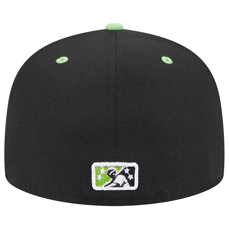 Casquette ajustée 59FIFTY New Era Nashville Sounds pour homme avec soirées thématiques Hot Chickens noire