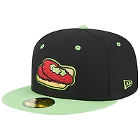 Casquette ajustée 59FIFTY New Era Nashville Sounds pour homme avec soirées thématiques Hot Chickens noire