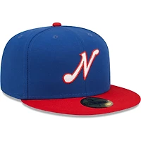 Casquette ajustée New Era 59FIFTY blanche Nashville Sounds Authentic Collection Team Alternate pour homme