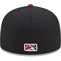Men's New Era Navy Nashville Sounds Authentic Collection Road 59FIFTY Fitted Hat