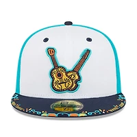 Casquette ajustée New Era 59FIFTY pour homme, blanche et marine, Nashville Sounds 2026 Copa De La Diversion
