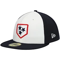NWE NASHSO WHITE ALT MIB AUTHENTIC COLLECTION 59FIFTY HATMENHIC