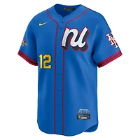 Maillot Nike Francisco Lindor bleu pour homme, édition limitée All-Star League 2025