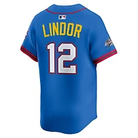 Maillot Nike Francisco Lindor bleu pour homme, édition limitée All-Star League 2025