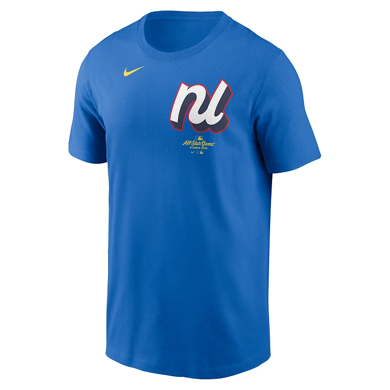Men's Nike Ronald Acuña Jr. Blue National League 2025 All-Star Edition Name & Number T-Shirt