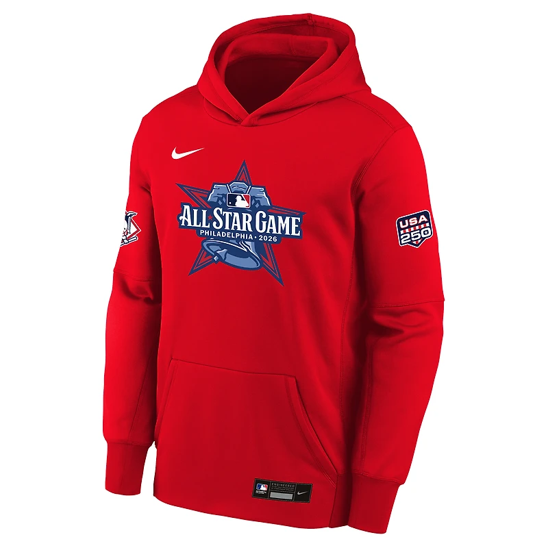 Youth Nike Red National League 2026 MLB All-Star Game Therma-FIT Hoodie