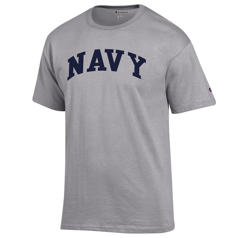 T-shirt Champion pour homme, gris chiné, bleu marine, Midshipmen, Basic Arch