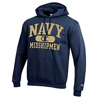 Men's Champion Navy Midshipmen Arch Pill Pullover Hoodie