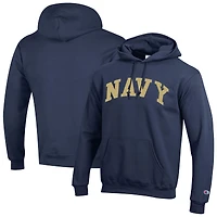 Men's Champion  Navy Midshipmen Basic Arch Fleece Pullover Hoodie