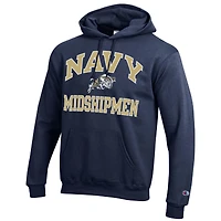 Men's Champion Navy Midshipmen High Motor Pullover Hoodie