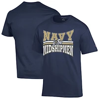 T-shirt Zoom de l'équipe des Midshipmen la Marine américaine, championne pour hommes