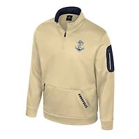 Veste polaire à fermeture éclair quart de tour Colosseum Gold Navy Midshipmen Mainframe pour homme