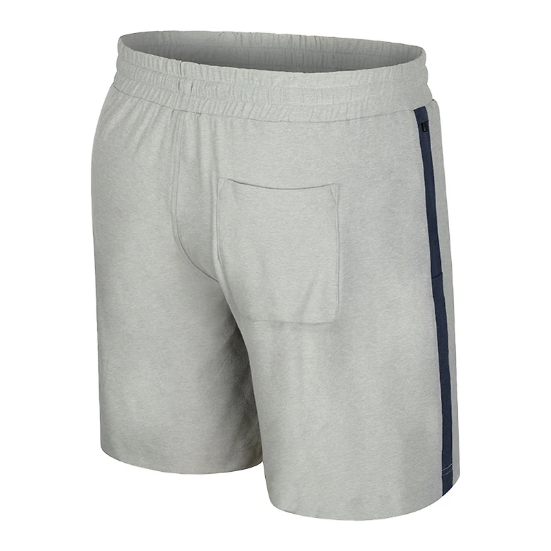 Men's Colosseum Gray Navy Midshipmen Mac Shorts