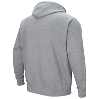 Sweat à capuche Colosseum Heather Grey Navy Midshipmen Arch & Logo 3.0 pour hommes