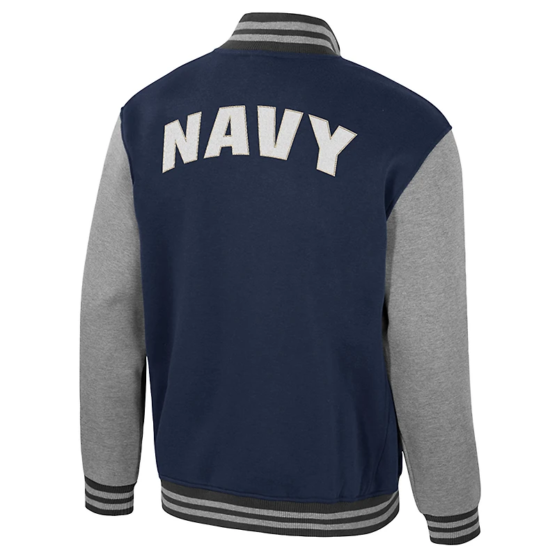 Veste universitaire entièrement zippée Ambi-Turner pour homme Colosseum Navy Midshipmen