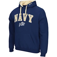 Sweat à capuche Colosseum Navy Midshipmen Big & Tall Arch Logo 2.0 pour homme