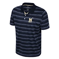 Men's Colosseum  Navy Midshipmen Milk Steak Polo