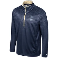 Colosseum Navy Midshipmen The Machine Veste à demi-fermeture éclair pour homme