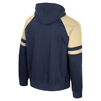 Men's Colosseum  Navy Midshipmen Todd Raglan Pullover Hoodie