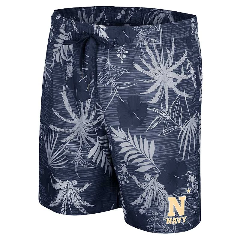 Men's Colosseum Navy Midshipmen What Else is New Swim Shorts