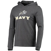 Ensemble pyjama à capuche et jogging manches longues pour homme Concepts Sport bleu marine/anthracite chiné Midshipmen Meter