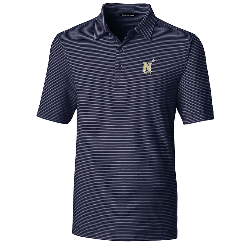 Polo à rayures crayon Forge pour homme, bleu marine, style midshipmen, coupe-vent et grand gabarit