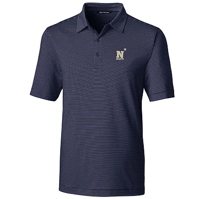 Polo à rayures crayon Forge pour homme, bleu marine, style midshipmen, coupe-vent et grand gabarit