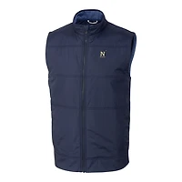 Gilet zippé intégral Cutter & Buck Navy Midshipmen pour homme, grandes tailles, Stealth DryTec
