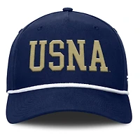 Casquette ajustable Fanatics Navy Midshipmen pour homme, modèle Foul Ball Rope