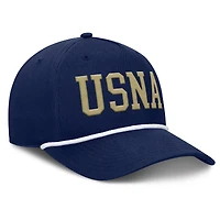 Casquette ajustable Fanatics Navy Midshipmen pour homme, modèle Foul Ball Rope