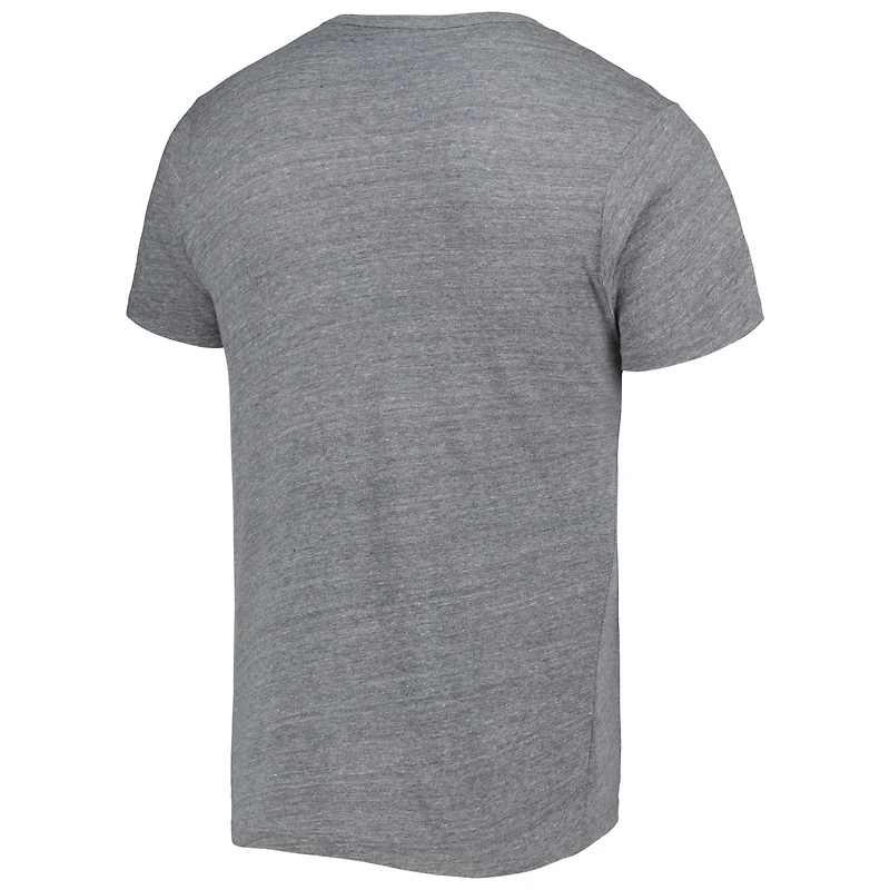 Men's League Collegiate Wear Heather Gray Navy Midshipmen Local Victory Falls Tri-Blend T-Shirt