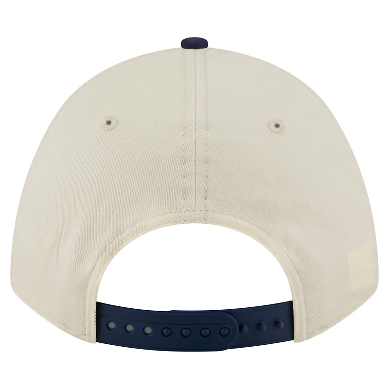 Men's New Era  Natural/Navy Navy Midshipmen Prepster 9FORTY M-Crown Adjustable Hat
