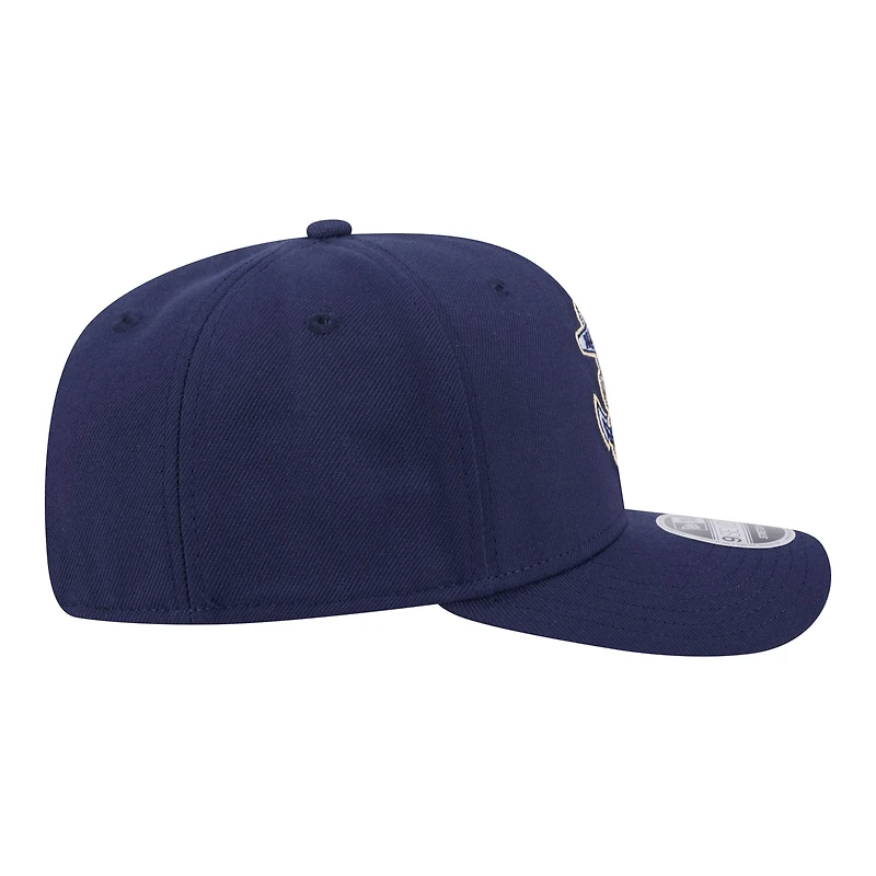 Casquette New Era Navy Midshipmen 9SEVENTY pour homme, modèle Stretch-Snap Adjustable