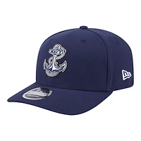 Casquette New Era Navy Midshipmen 9SEVENTY pour homme, modèle Stretch-Snap Adjustable