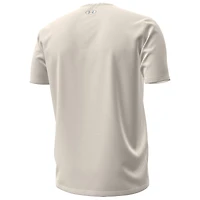 T-shirt Under Armour crème marine Midshipmen 250e anniversaire Uniform Sideline Collection HeatGear Script pour homme