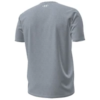 Men's Under Armour Gray Navy Midshipmen 250th Anniversary Uniform Sideline Collection HeatGear Ship T-Shirt