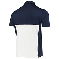 Polo Under Armour Navy/White Navy Midshipmen 2022 Blocked Coaches Performance pour homme